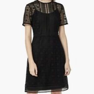 MANGO GIUPURE LACE DRESS
